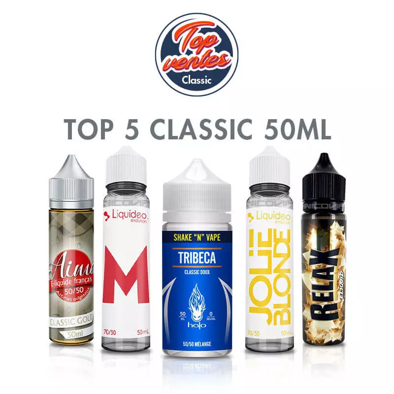 Top 5 E liquides Classic 50ml 3466