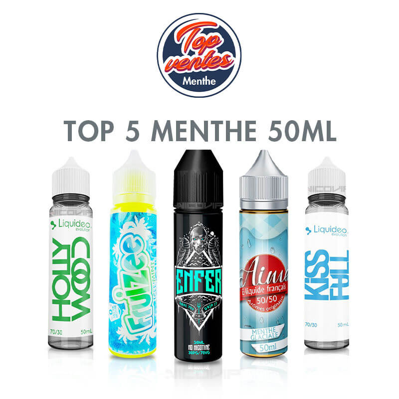 Top 5 eliquides menthe 50 ml