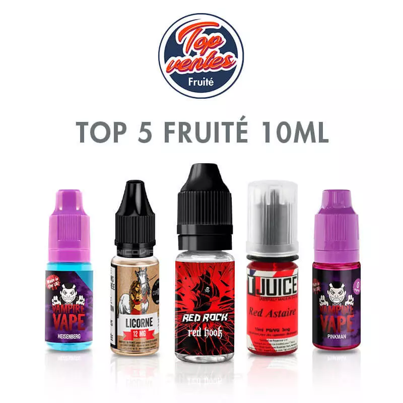 Top 5 E liquides Fruités 10ml 3473