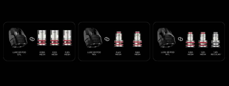 Cartouches du kit Luxe XR Max Vaporesso