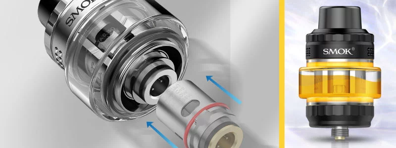 Le clearomiseur T Air Subtank du kit Morph 3 Smok