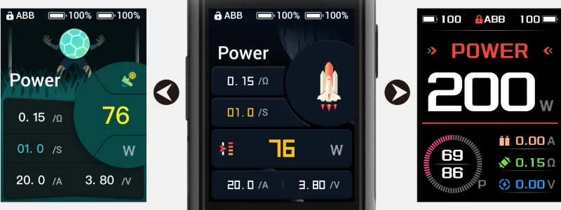 Modes de la box Z200 GeekVape