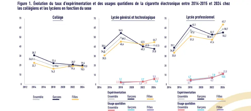La cigarette électronique au lycée et au collège en France