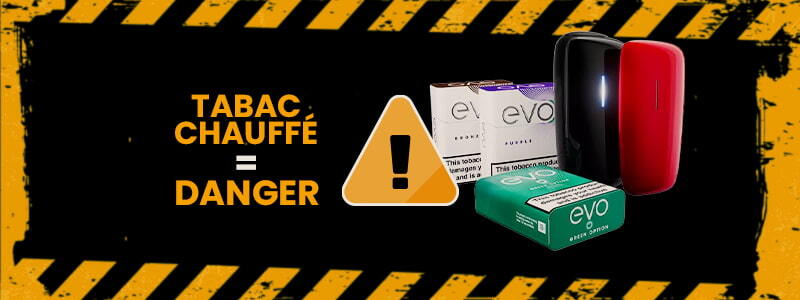 Le tabac chauffé = danger