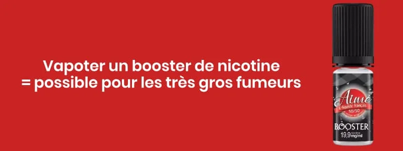 Fumer un booster de nicotine pur