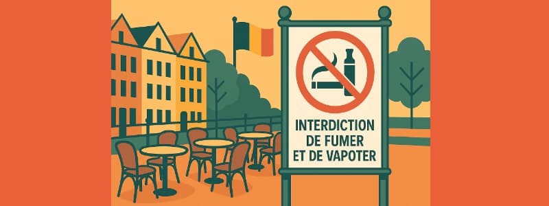 La Belgique interdit de fumer et de vapoter en terrasse