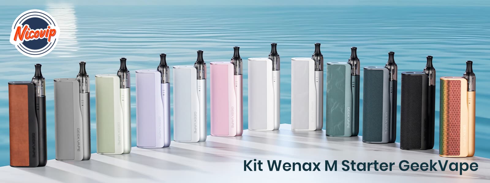 Cigarette électronique rose : le kit Wenax M Starter GeekVape