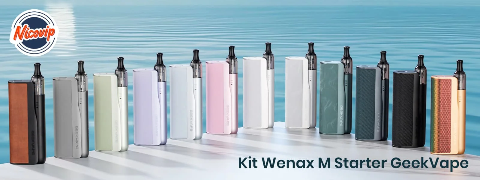 Cigarette électronique rose : le kit Wenax M Starter GeekVape