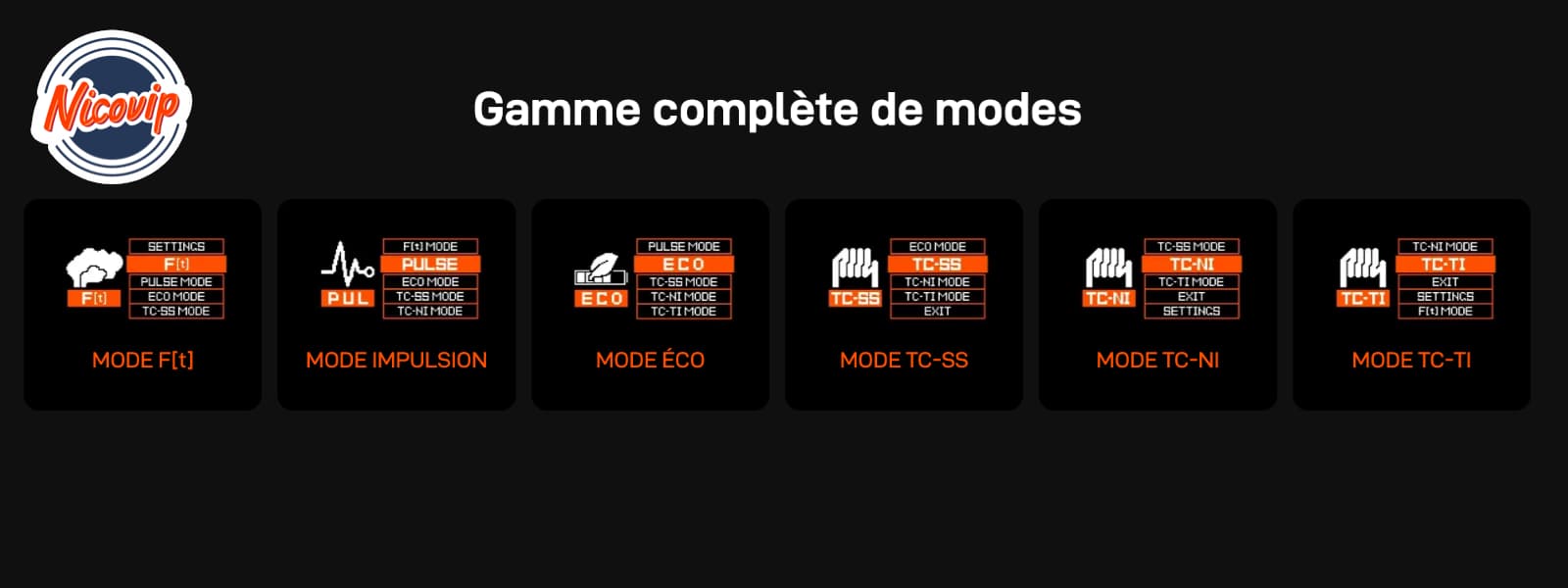 Vaporesso modes de vape