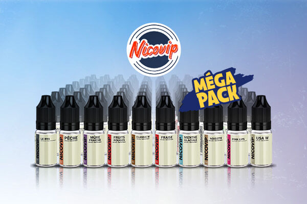 Pack 100 e-liquides Nicovip