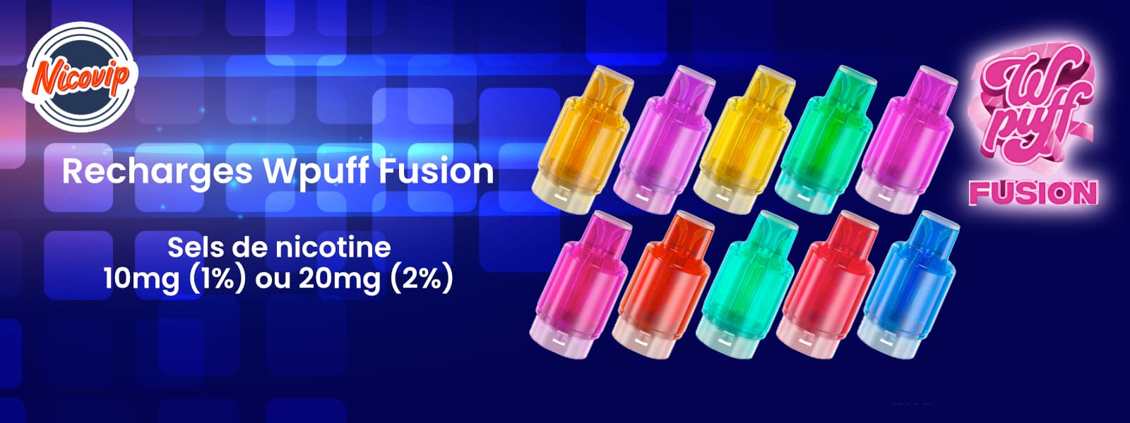 Cartouches de recharge Wpuff Fusion