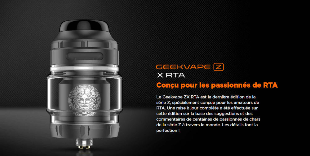 ZEUS X RTA 25 mm GeekVape présentation