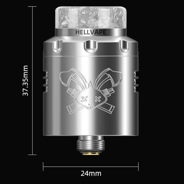 Dead Rabbit V3 RDA Hellvape dimensions