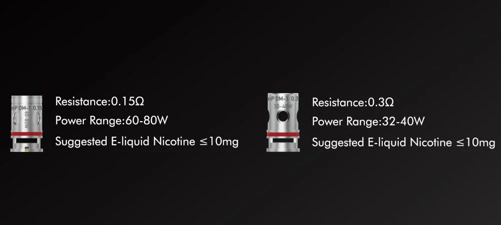 résistances clearomiseur DnP Dovpo