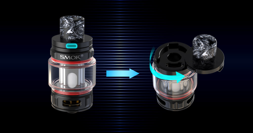 Clearomiseur TFV18 28mm Smok remplissage