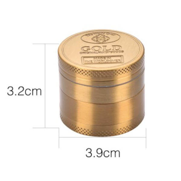 Grinder Gold 40mm champ high dimensions