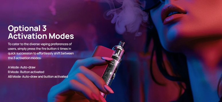 Kit Pod Cyber GT 2400 Aspire modes