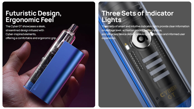Kit Pod Cyber GT 2400 Aspire design
