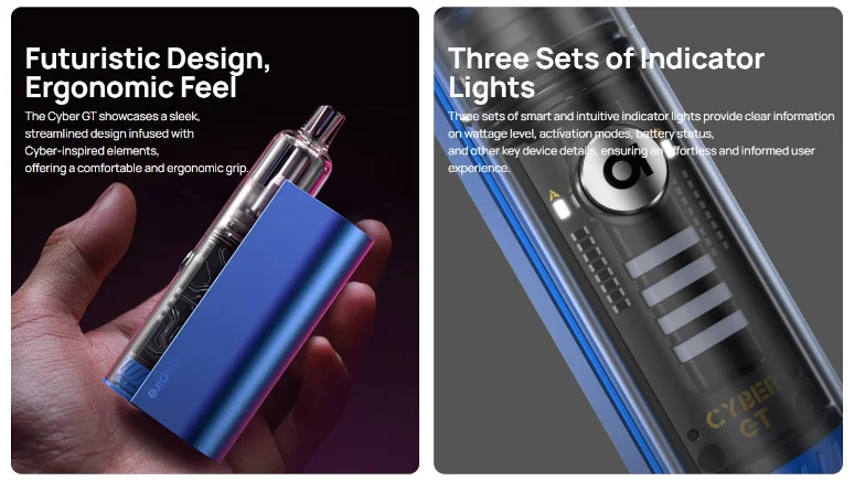 Kit Pod Cyber GT 2400 Aspire design