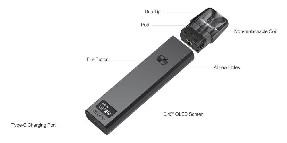 pod favoritix 1000 mAH Aspire