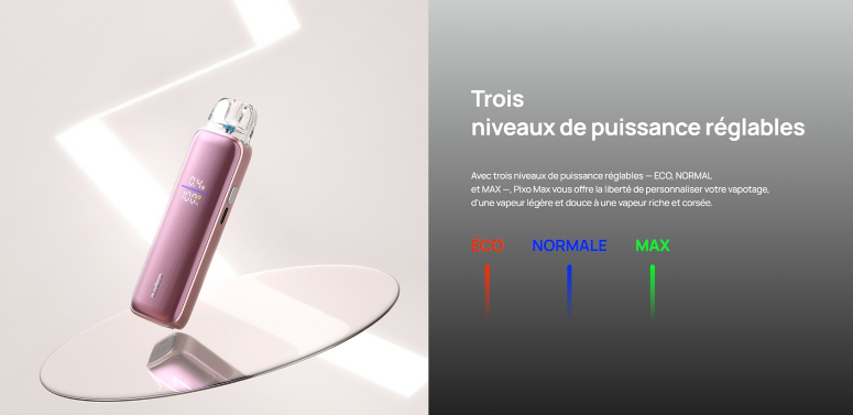 Kit Pod Pixo Max Aspire mode d'activation