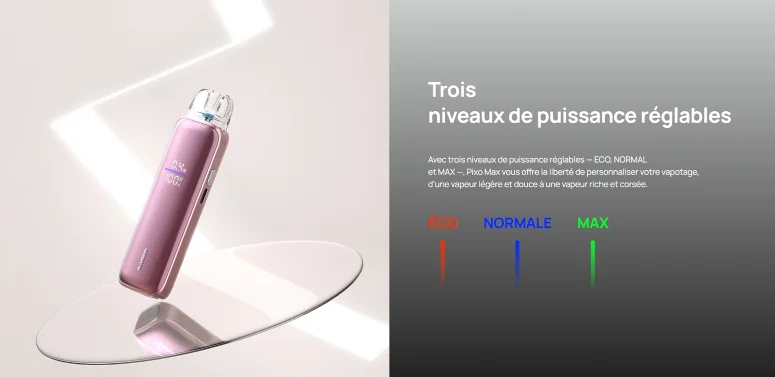 Kit Pod Pixo Max Aspire mode d'activation