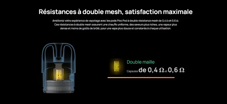 résistances pixo max Aspire