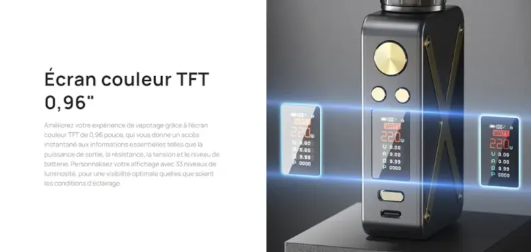 Ecran couleur tft du Revolto S Special Edition