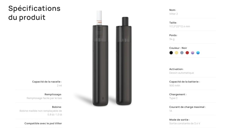Kit Pod Flexus Fit 850mAh Aspire conception