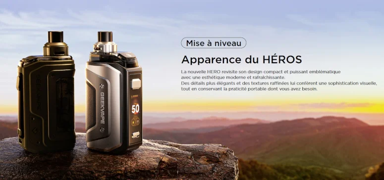 Kit Pod Aegis Hero 5 Geek Vape apparence