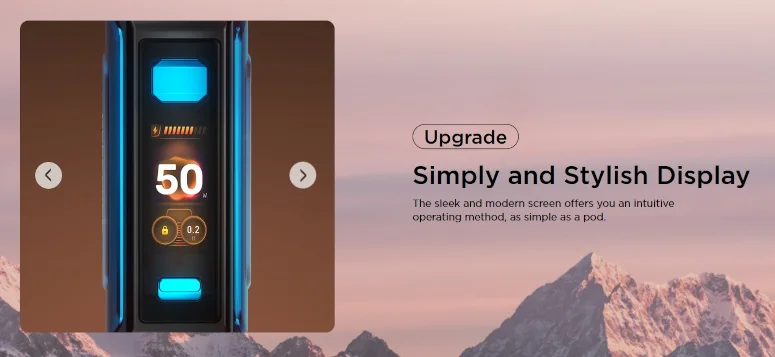 Kit Pod Aegis Hero 5 Geek Vape interface