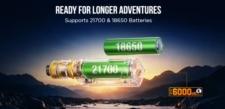 Kit Aegis Solo 5 Geekvape accu 18650 21700