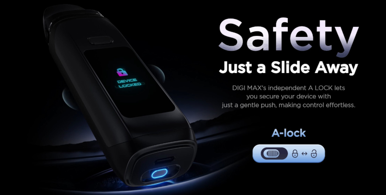 Digi Max Geek Vape vérouillage