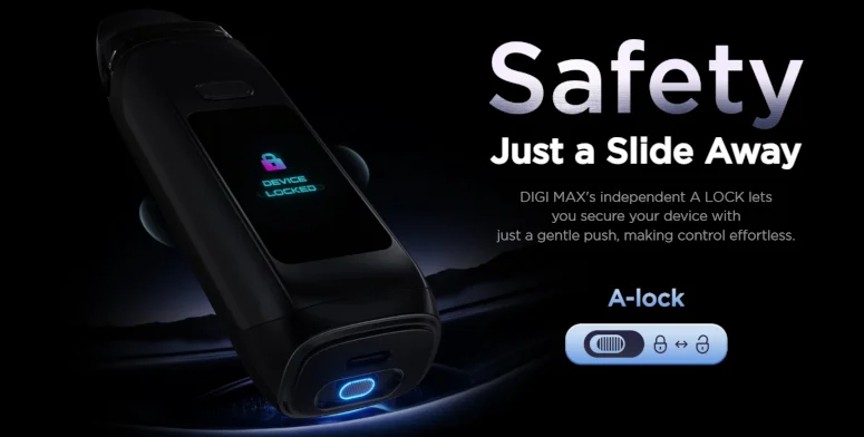 Digi Max Geek Vape vérouillage