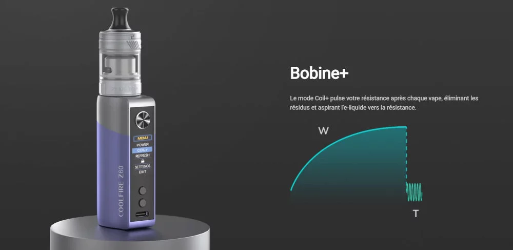 kit coolfire z60 zlide top innokin batterie