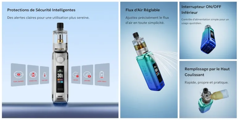 Kit Gozee Nex Innokin caracteristiques