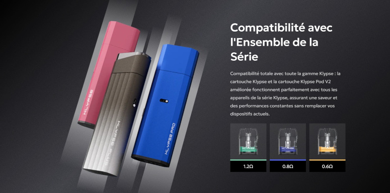 Kit Pod Klypse Plus Innokin compatibilité