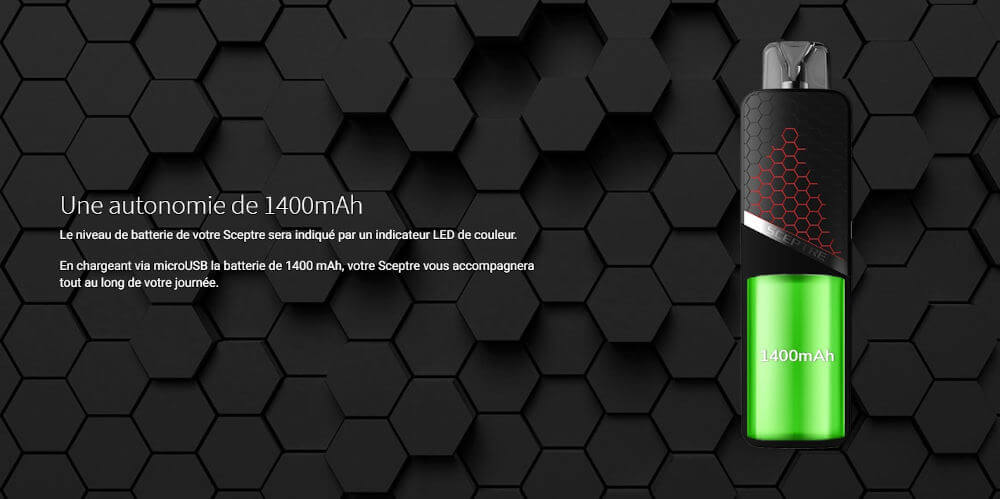batterie 1400 mAh sceptre innokin