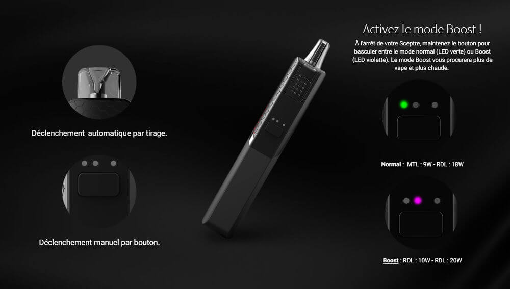 Led pod sceptre carbon edition innokin