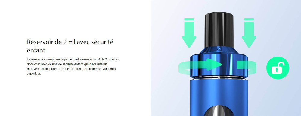 Kit Pod eGo AIO V2 1200mAh Joyetech réservoir