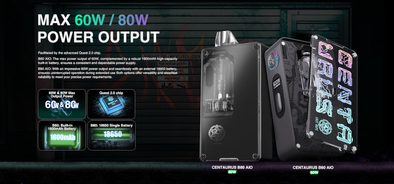 Kit pod centaurus B60 Lost vape power max