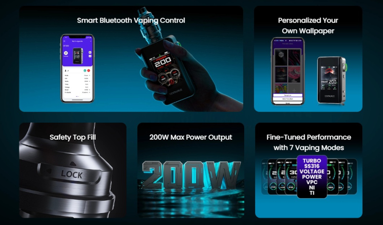 Kit Centaurus BT200 Lost Vape fiche technique