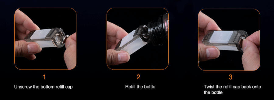 Centaurus lost vape bouteille squonk remplissage