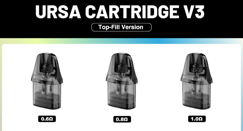 Ursa Cap Pro cartouches pod Lost Vape