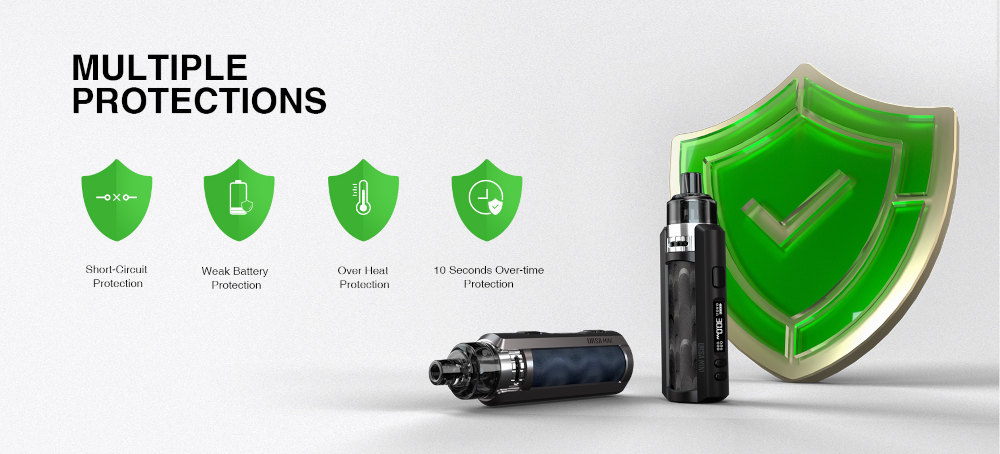 Kit Pod Ursa Mini 1200mAh Lost Vape protections