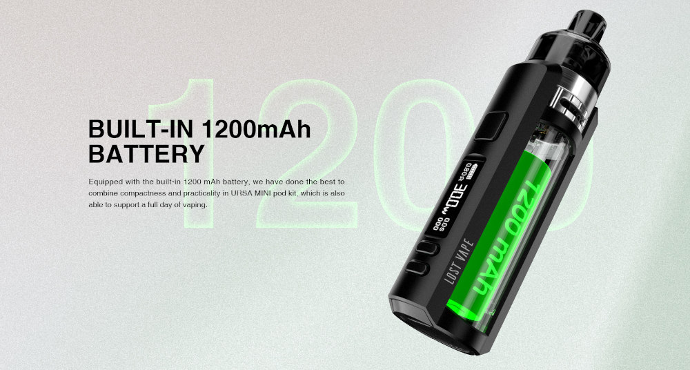 Kit Pod Ursa Mini 1200mAh Lost Vape batterie