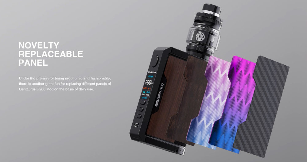 Kit centaurus Q200 Lost Vape panneau