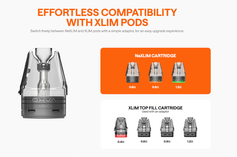 kit pod Nexlim Oxva cartouches pod