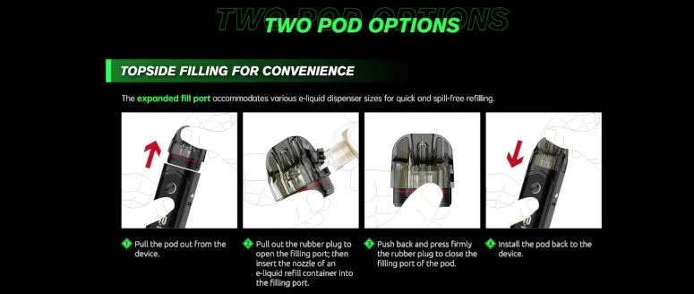 Remplissage cartouche Nord 6 Smok