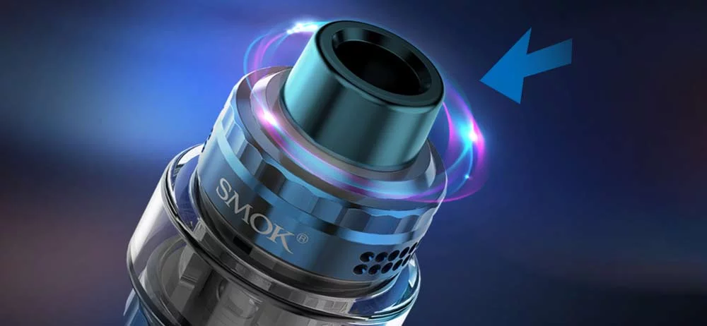 Airflow et drip tip du clearomiseur T-Air Subtank Smok